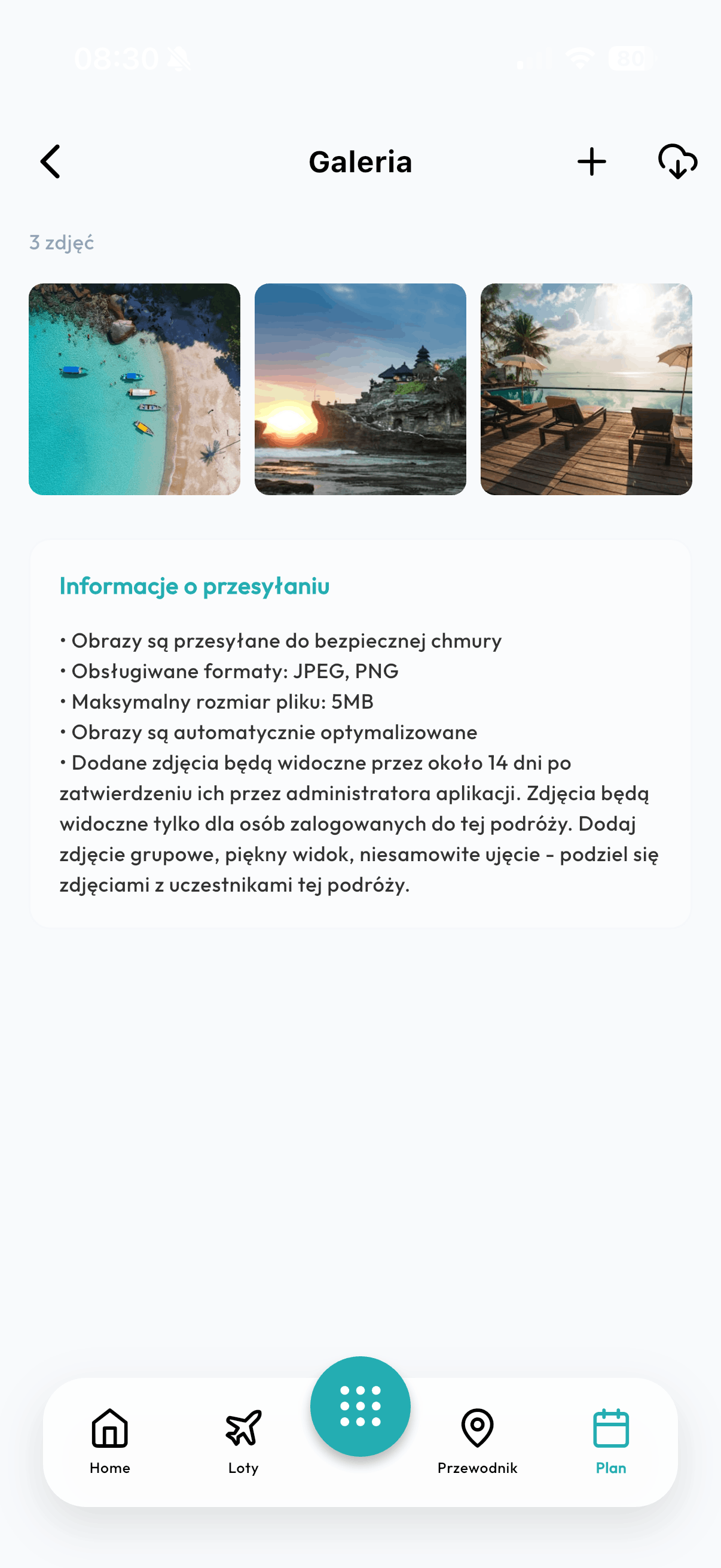 Smart Trippy app — Galeria